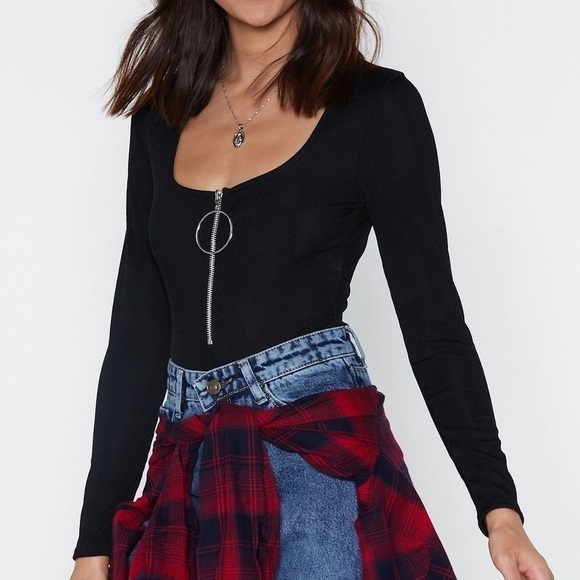 Ring Zip Up Bodysuit - Picture 4 of 4